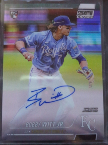 2022 Stadium Club Chrome Bobby Witt Jr Rookie Auto Refractor