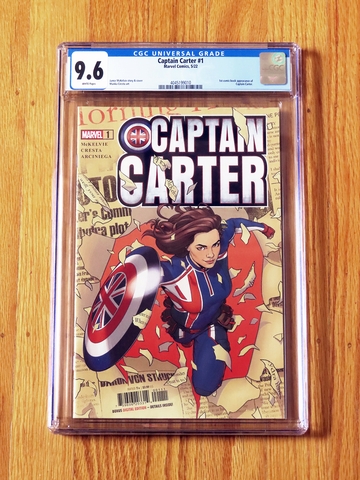 CAPTAIN CARTER #1 CGC 9.6 NM+ WP Jamie McKelvie What If? Doctor Strange MCU