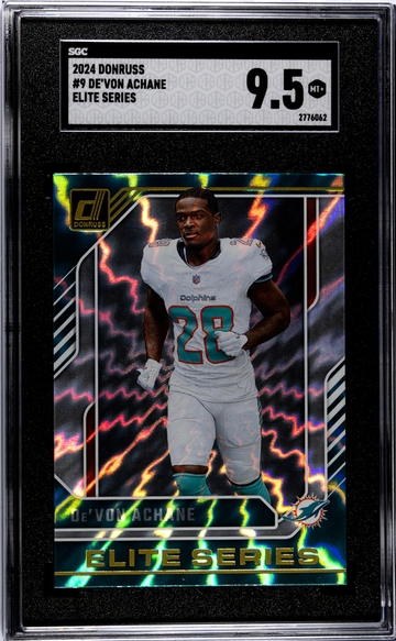 2024 Donruss #9 De'Von Achane Elite Series SGC 9.5