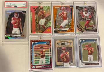 2024 Jayden Daniels Rookie Lot 7 Card Lot Prizm Variation PSA 9, Optic, Select, Illusions numbered