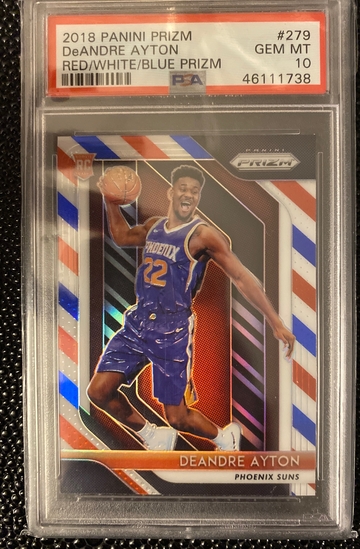 2018 Panini Prizm Deandre Ayton RWB #279 PSA10 RC