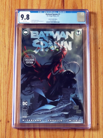 BATMAN/SPAWN #1 BARNES & NOBLE EDITION CGC 9.8 NM/M WP 2023 McFarlane Capullo