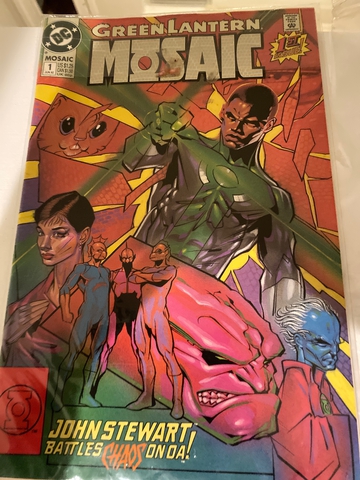 Green Lantern Mosaic 1st issue June 1992 &  3 Death of Superman also from 1992