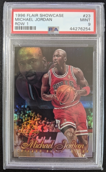 Michael Jordan 1996 Flair Showcase Row 1 #23 - PSA 9