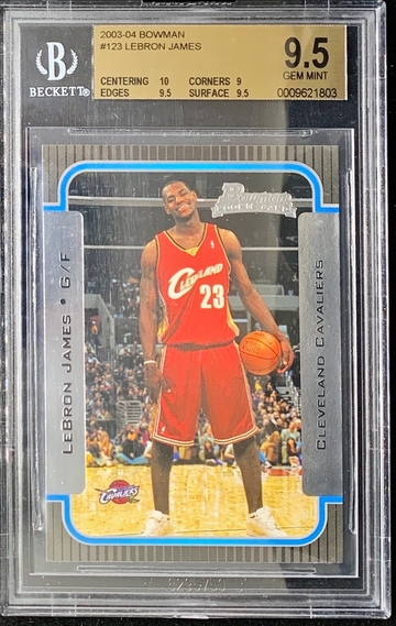 Lebron James 2003 Rookie BGS 9.5 10 Centering
