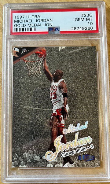 1997 Ultra MICHAEL JORDAN Gold Medallion PSA 10