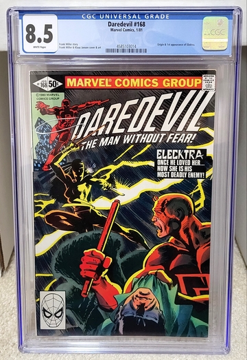 Daredevil #168 (1981) CGC 8.5 - 1st Appearance of Elektra Marvel Comics Key