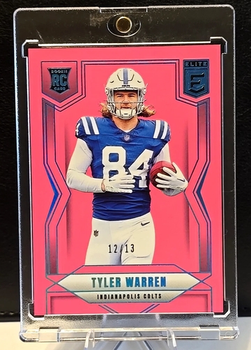 2025 Donruss Elite  119  FOTL Pink   /13  Tyler Warren  Indianapolis Colts