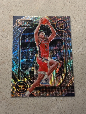 2024-25 Panini Select Yves Missi Elephant Prizm Rookie Card Rare SSP New Orleans Pelicans
