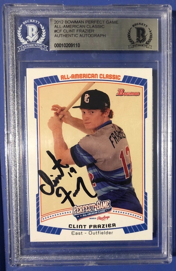2012 Bowman Perfect Game Clint Frazier Rookie Auto