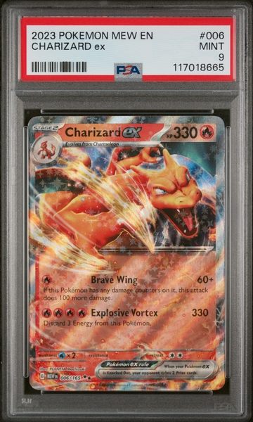 2023 Pokemon #006/165 Charizard ex PSA 9