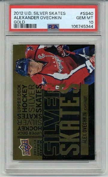 2012 UPPER DECK SILVER SKATES GOLD ALEXANDER OVECHKIN CAPITALS PSA 10 LOW POP