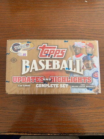 2005 Topps Baseball Updates & Highlights Complete Set
