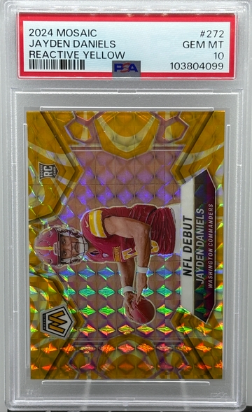 2024 Mosaic Reactive Yellow Jayden Daniels