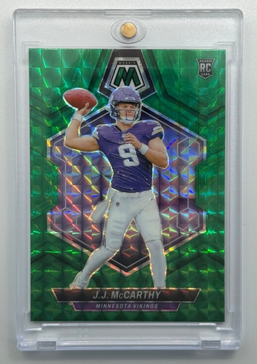 2024 Panini prism mosaic green RCJJ McCarthy number 310