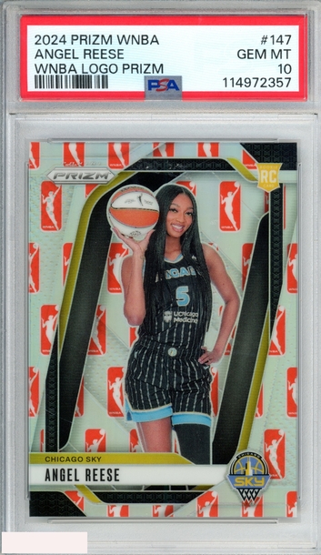 2024 PANINI PRIZM WNBA ANGEL REESE #147 WNBA LOGO PRIZM ROOKIE RC PSA 10 GEM MT
