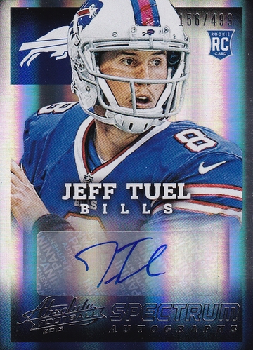 2013 Absolute Jeff Tuel #119 RC Silver Auto 156/499