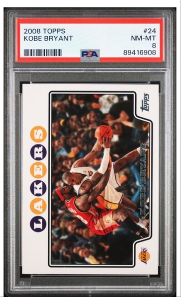 2008 Topps Kobe Bryant #24 PSA 8