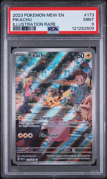 2023 Pokémon Scarlet & Violet 151 Illustration Rare Pikachu #173/165 PSA 9