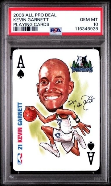 2006 All Pro Deal Kevin Garnett Playing Cards PSA 10