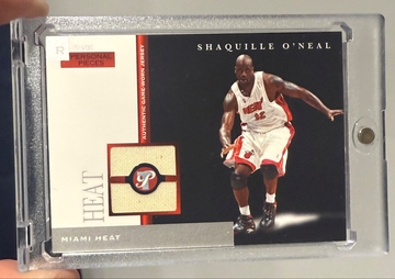 2005 Topps Pristine Shaquille O’Neal Personal Pieces Game Worn Jersey /75