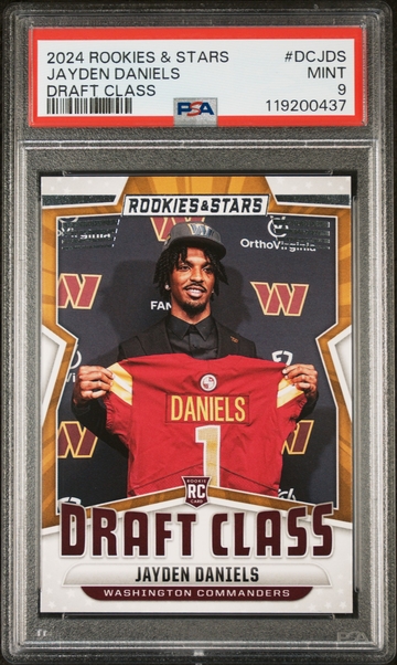 2024 Rookies & Stars #DC-JDS Jayden Daniels Draft Class PSA 9
