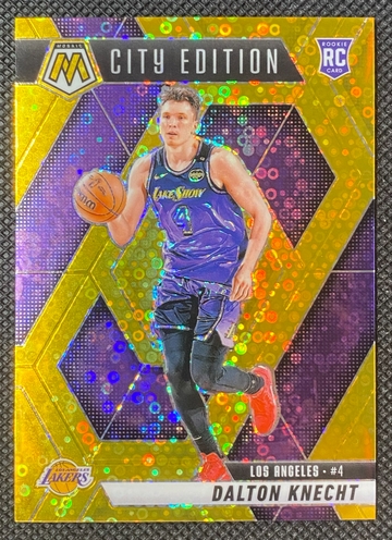 2024-25 Panini Mosaic - Dalton Knecht City Edition Gold Fast Break Prizm RC /10