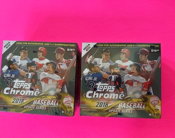 2018 Topps Chrome Uodate Mega Box x2