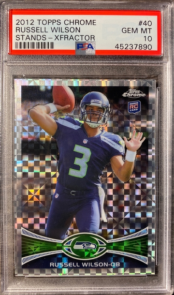 2012 Topps Chrome Russell Wilson XRefractor PSA 10