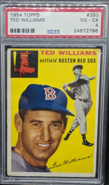 Ted Williams 1954 Topps #250 PSA 4