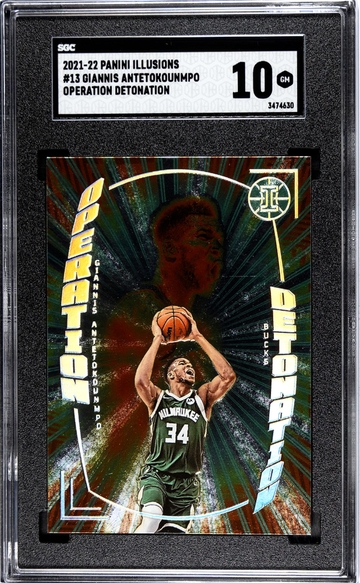 2021-22 Panini Illusions Operation Detonation Giannis Antetokounmpo #13 SGC 10