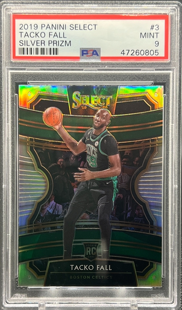 2019 Panini Prizm Tacko Fall Silver Prizm Rookie PSA 9 Mint