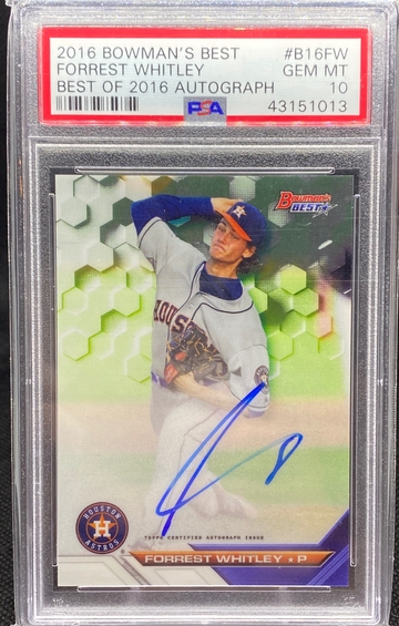 2016 Bowmans Best Forrest Whitley Best Of 2016 Autograph PSA 10