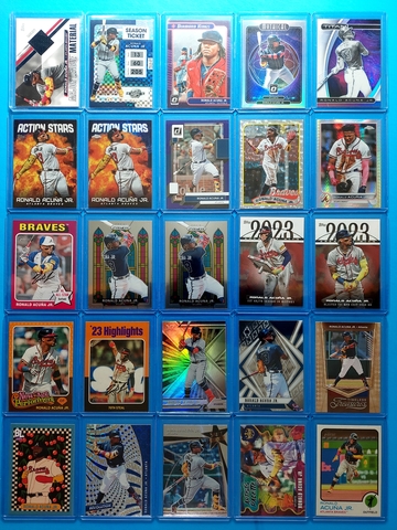 Ronald Acuna Jr. Baseball Lot of 55