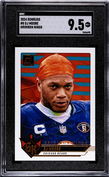 2024 Donruss #8 DJ Moore Gridiron Kings SGC 9.5