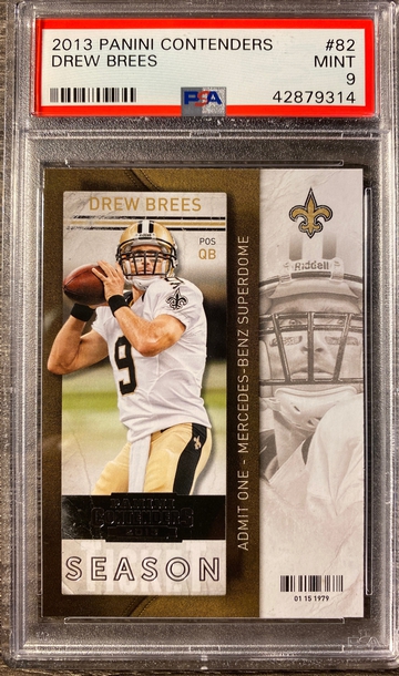 2013 Panini Contenders Drew Brees PSA 9