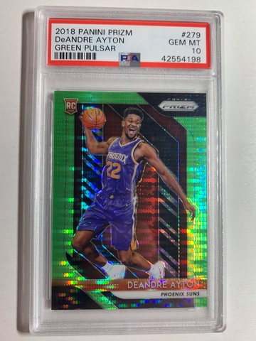 2018 DeAndre Ayton Panini Prizm Green Pulsar PSA 10