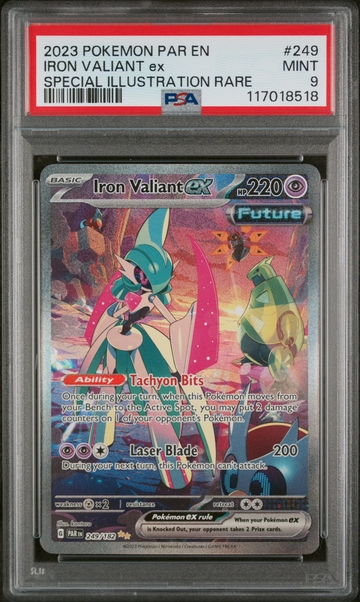 2023 Pokemon #249/182 Iron Valiant ex Special Illustration Rare PSA 9