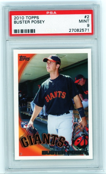 2010 Topps #2 Buster Posey PSA 9 MINT!