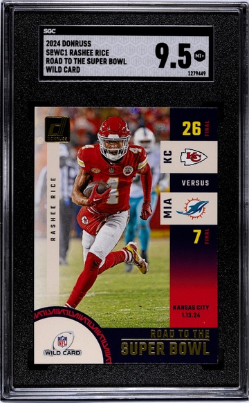 2024 Donruss #SBWC1 Rashee Rice Road to the Super Bowl SGC 9.5