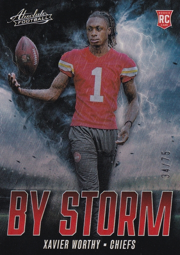 2024 Absolute Xavier Worthy #BS-XWY By Storm Orange Spectrum RC 34/75