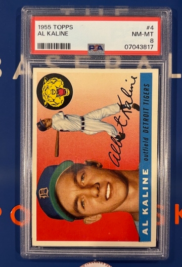 1955[2nd year] Al Kaline HOF - PSA 8 