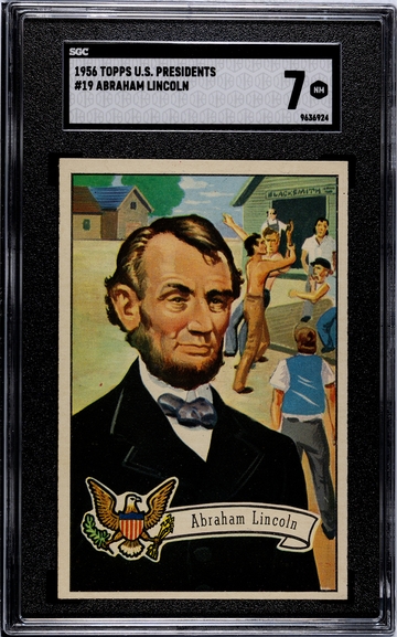 1956 Topps U.S. Presidents #19 Abraham Lincoln SGC 7 NM