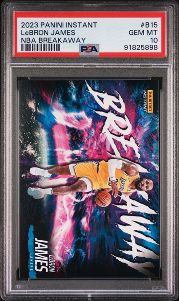 LeBron James 2023-24 Panini NBA Breakaway #15 Card 1 of 4085 PSA 10 Gem Mint