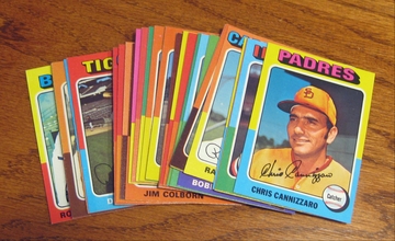 1975 Topps 60 Card Lot " Pack Fresh Looking Cards"