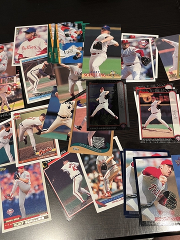 Lot of (42) Curt Schilling Baseball Cards Nice Variety