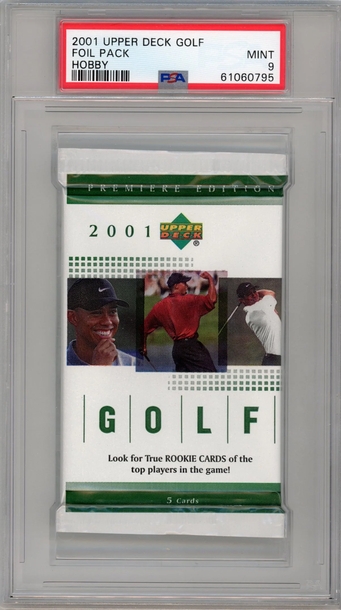 2001 Upper Deck Golf-Foil Pack Foil Pack Hobby PSA 9