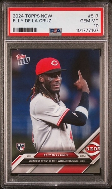2024 Topps Now ELLY DE LA CRUZ #517 RC Rookie PSA 10 Reds