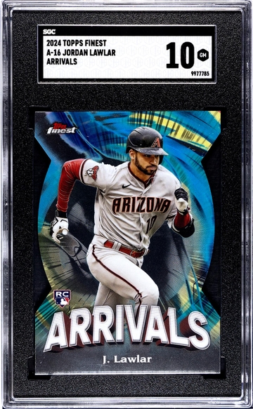2024 Topps Finest Arrivals Jordan Lawlar #A-16 RC SGC 10