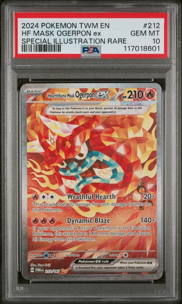 2024 Pokemon TCG # Hearthflame Mask Ogrepon ex Special Illustration Rare PSA 10